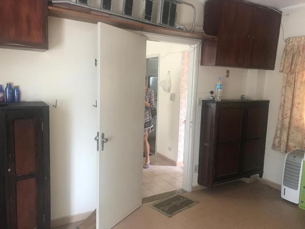 Apartamento No Edificio Abaete Apartment Mongagua Bagian luar foto